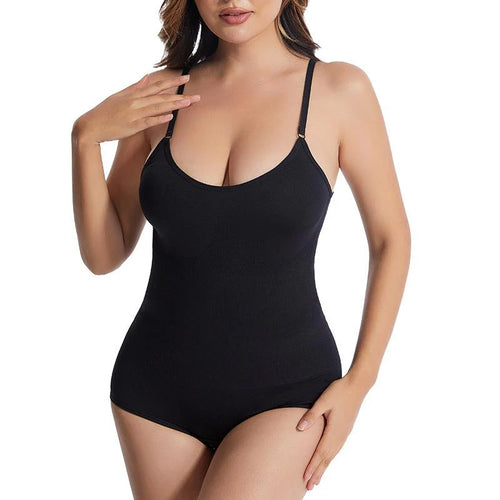 Body Shaping Crotch Buttoned Suspenders Underwear Tights