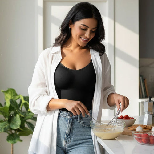 1 Piece Solid Seamless Shaping Shapewear Bodysuit, Tummy Control Butt Lifting Slimmer Body Shaper, Women'S Underwear & Shapewear